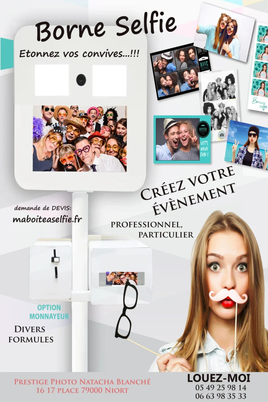 Location borne à selfie à Niort